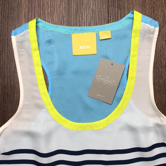 Maeve Anthropologie Womens Small Tank Top Sheer - Picture 3 of 4
